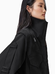 AllSaints Black Leighton Jacket - Image 2 of 8
