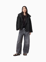 AllSaints Black Leighton Jacket - Image 5 of 8