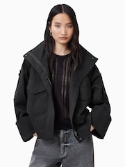 AllSaints Black Leighton Jacket - Image 6 of 8