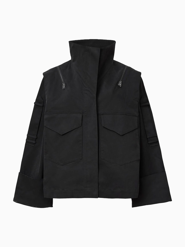 AllSaints Black Leighton Jacket - Image 8 of 8