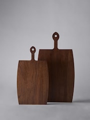 The Set 2 Pack Brown Wooden Serving Boards - Image 3 of 4