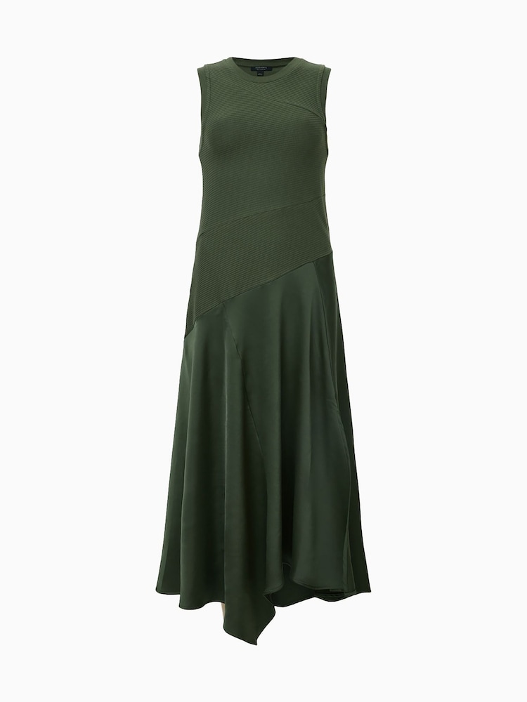 AllSaints Green Pia Satin Dress - Image 6 of 6 AllSaints Green Pia Satin Dress - Image 6 of 6