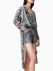 AllSaints Blue Avala Top - Image 5 of 8