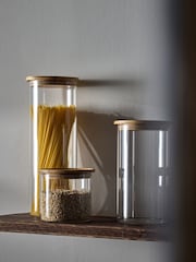 The Set 3 Pack Clear Glass Storage Jars - Image 1 of 5