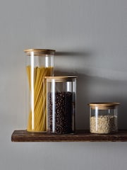 The Set 3 Pack Clear Glass Storage Jars - Image 2 of 5