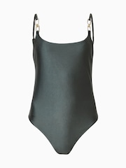 AllSaints Green Talaria Swimsuit - Image 9 of 9