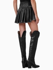 AllSaints Black Naria Lea Skirt - Image 7 of 9