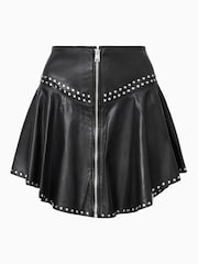 AllSaints Black Naria Lea Skirt - Image 9 of 9