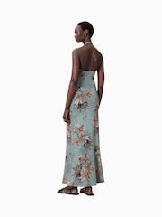 AllSaints Blue Celia Dress - Image 6 of 7