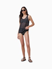 AllSaints Black Court Bikini Bottoms - Image 3 of 4