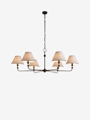 Black Staverton Chandelier 6 Light Ceiling Light - Image 10 of 10