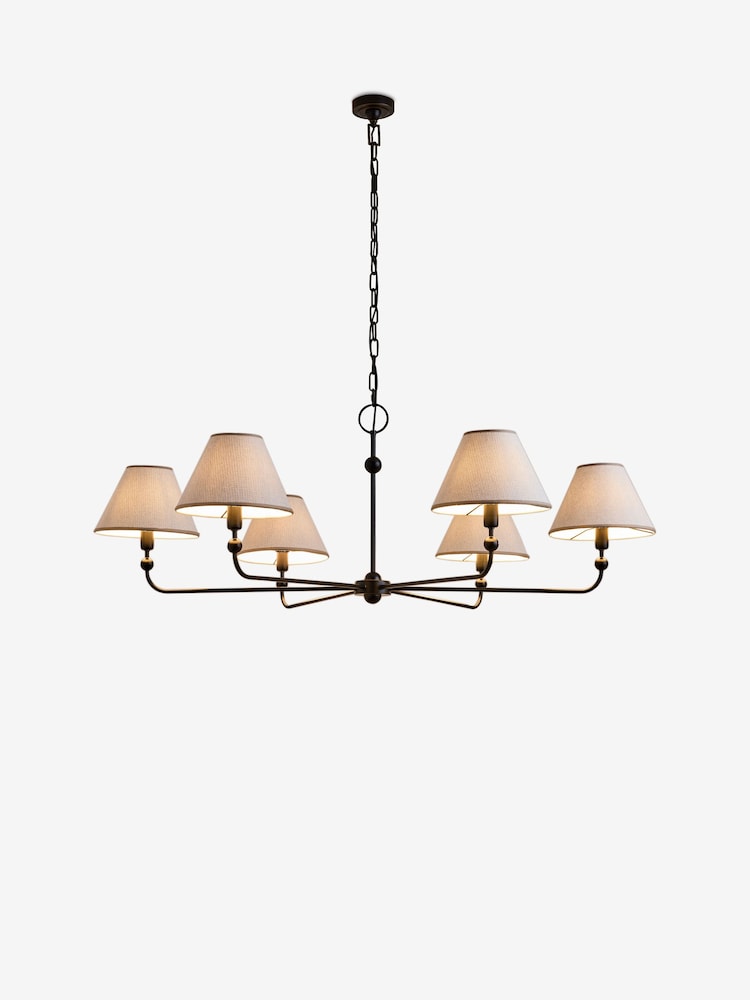 Black Staverton Chandelier 6 Light Ceiling Light - Image 10 of 10 Black Staverton Chandelier 6 Light Ceiling Light - Image 10 of 10