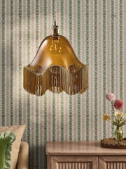 Amber Orange Wroxton Easy Fit Shade Ceiling Light - Image 2 of 4