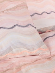 Multi Cotton Wave Duvet Cover and Pillowcase Set - Image 3 of 4