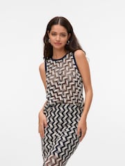 VERO MODA Sleeveless Crochet Top With Pattern Detail - Imagen 2 de 5