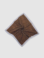 Reiss Chocolate Brown Lucio Pocket Squares - Image 3 of 4