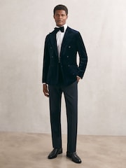 Reiss Black Rice Leather Lace-Up Oxford Shoes - Image 2 of 5