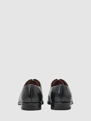Reiss Black Rice Leather Lace-Up Oxford Shoes - Image 4 of 5