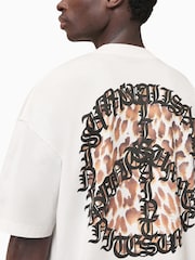 AllSaints White 100% Organic Cotton Incessant Crew T-Shirt - Image 2 of 9