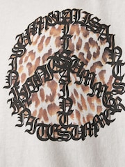 AllSaints White 100% Organic Cotton Incessant Crew T-Shirt - Image 7 of 9