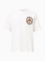 AllSaints White 100% Organic Cotton Incessant Crew T-Shirt - Image 9 of 9