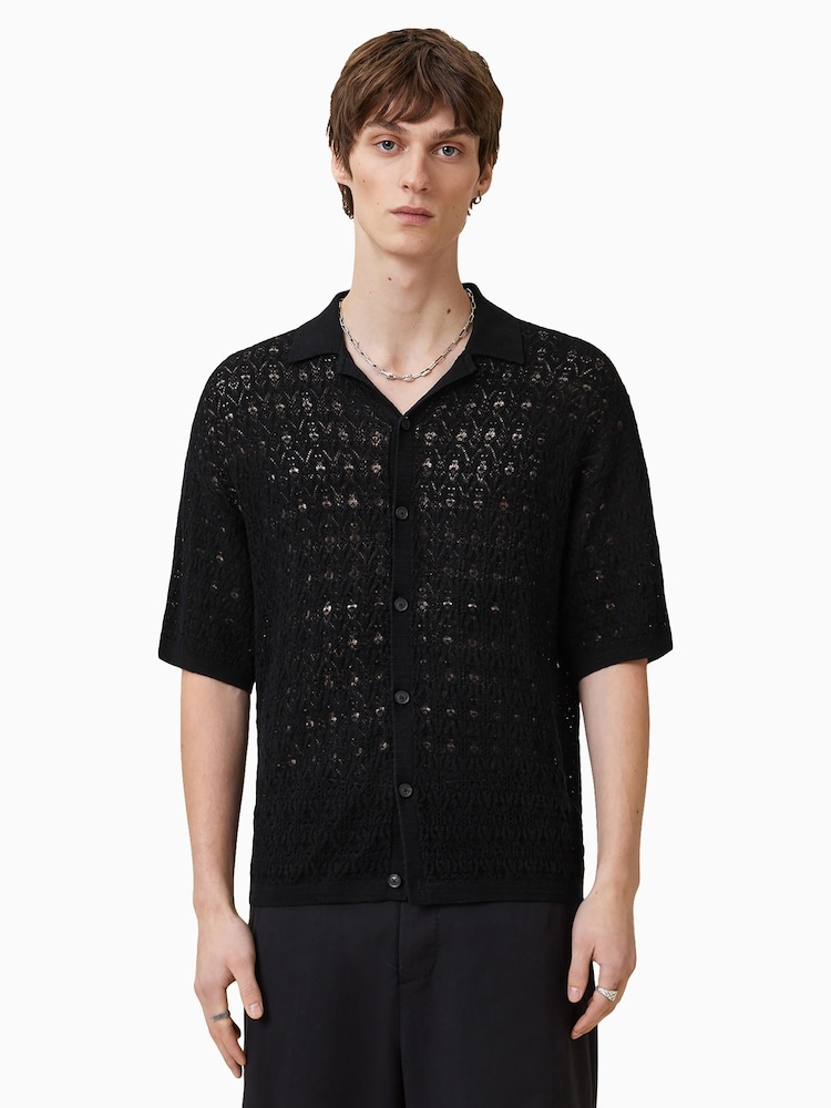 AllSaints Black Loire Cardigan - Image 2 of 7