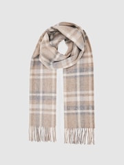 Reiss Oatmeal Multi Charis Scarf - Image 3 of 5