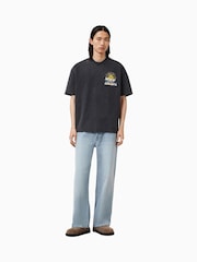 AllSaints Black Cove Crew 100% Organic Cotton T-Shirt - Image 5 of 7