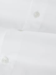Reiss White Remote Slim Fit Cotton Satin Cutaway Collar Shirt - Image 8 of 8