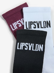Lipsy Ribbed Socks 3 Pack - Obraz 6 z 7