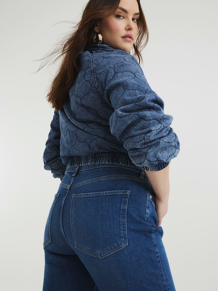 River Island Blue High Rise Ankle Grazer Slim Jeans - Image 2 of 5