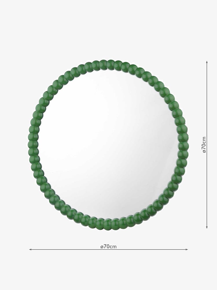 Dar Lighting Green Bobbin Mirror - Image 4 of 4