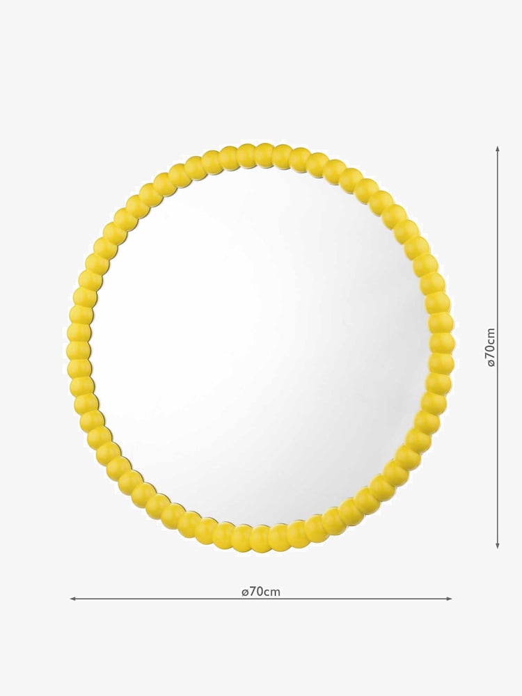 Dar Lighting Yellow Bobbin Mirror - Image 4 of 4 Dar Lighting Yellow Bobbin Mirror - Image 4 of 4