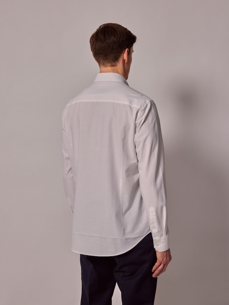 Hawes & Curtis Oxford 100% Cotton White Shirt - Image 2 of 3 Hawes & Curtis Oxford 100% Cotton White Shirt - Image 2 of 3