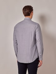 Hawes & Curtis Grey Oxford 100% Cotton Shirt - صورة 2 من 2