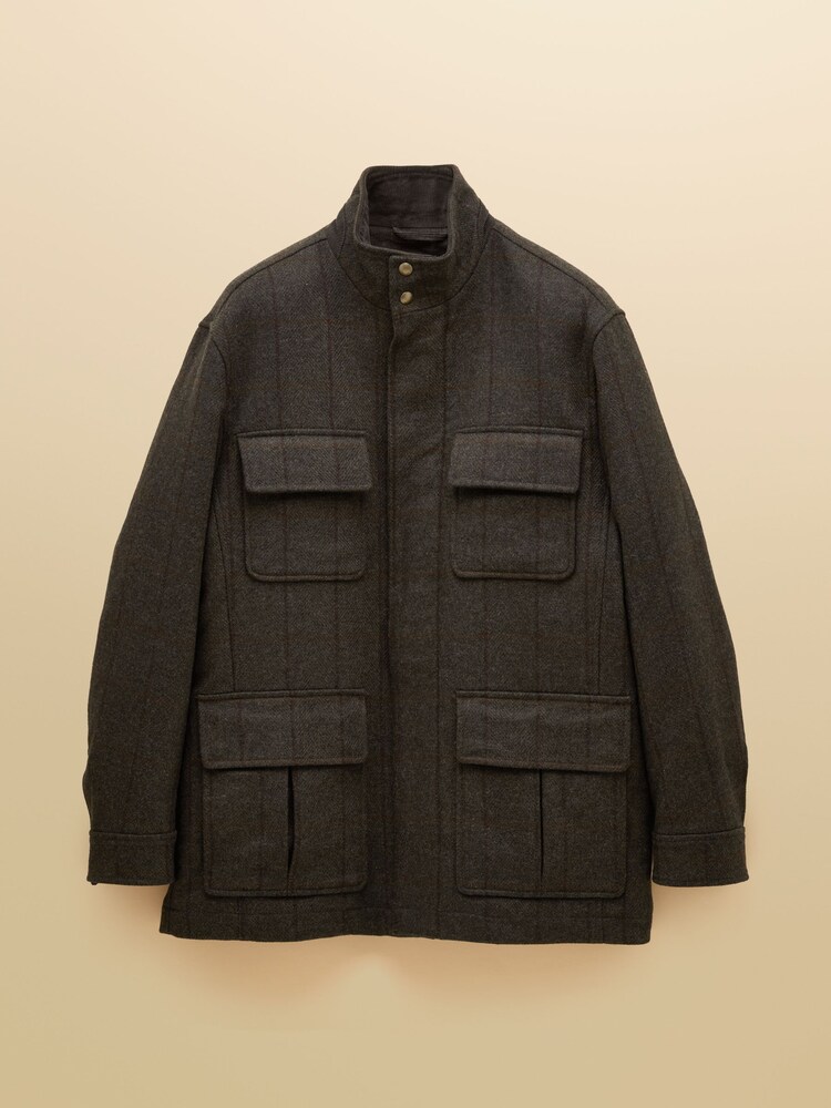 Joules Brown Dogtooth Four Pocket Jacket - Image 12 of 12