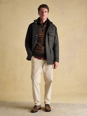 Joules Brown Dogtooth Four Pocket Jacket - Image 6 of 12