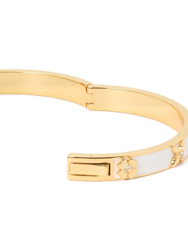 Kate Spade Gold Tone Hinged Bangle - Image 2 of 4