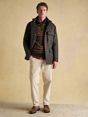 Joules Green Check Four Pocket Jacket - Image 6 of 12