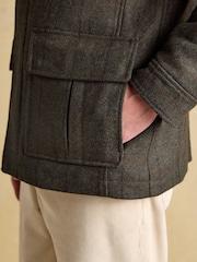 Joules Green Check Four Pocket Jacket - Image 9 of 12
