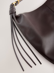 Chocolate Brown Scoop Shoulder Bag - Image 5 of 5