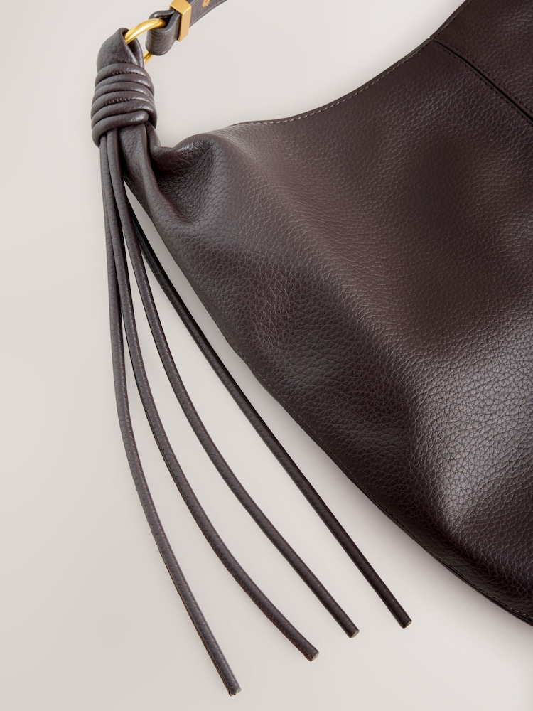 Chocolate Brown Scoop Shoulder Bag - Image 5 of 5