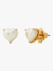 Kate Spade Heart Studs White Earrings - Image 1 of 3