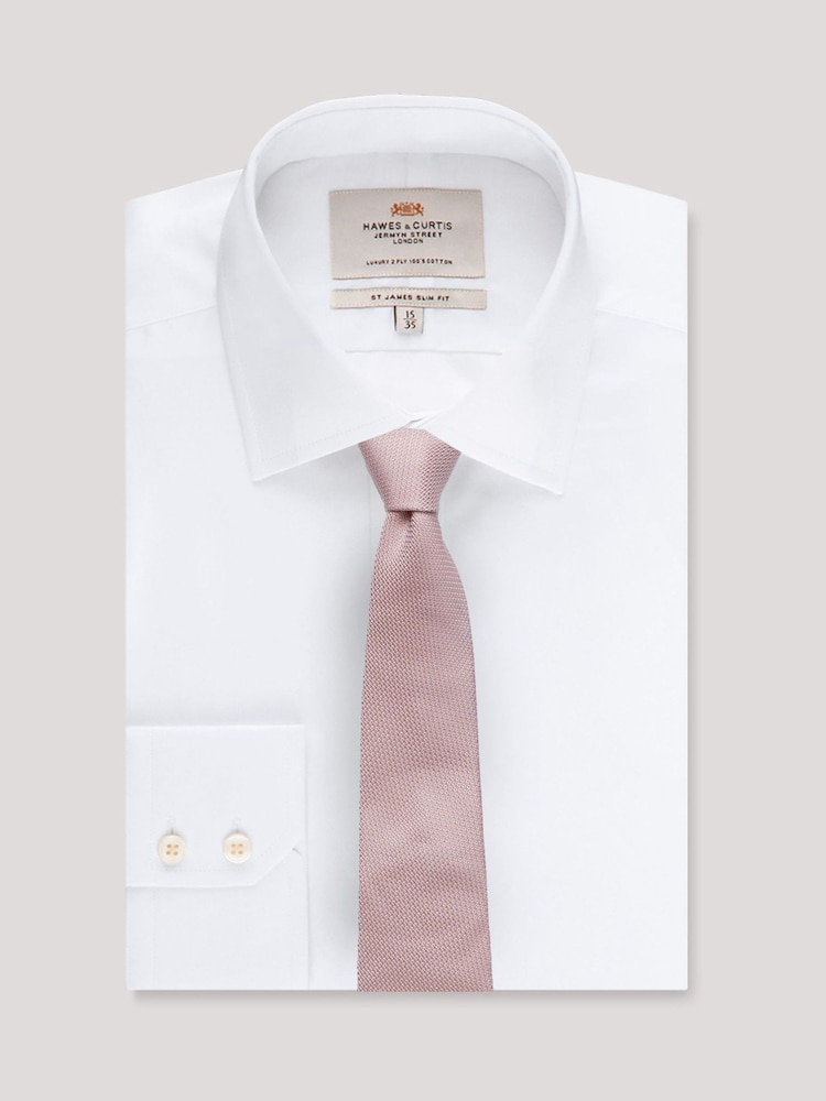 Hawes & Curtis Pink Dusty Grenadine Tie - Imagen 2 de 2