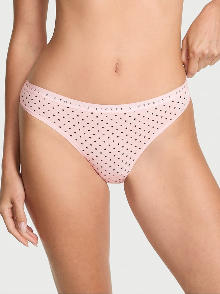 Victoria's Secret Pink Dot Bikini Knickers - Image 1 of 3 Victoria's Secret Pink Dot Bikini Knickers - Image 1 of 3