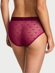 Victoria's Secret Fresh Jam Purple Hipster Sheer Logo Knickers - Image 2 of 3