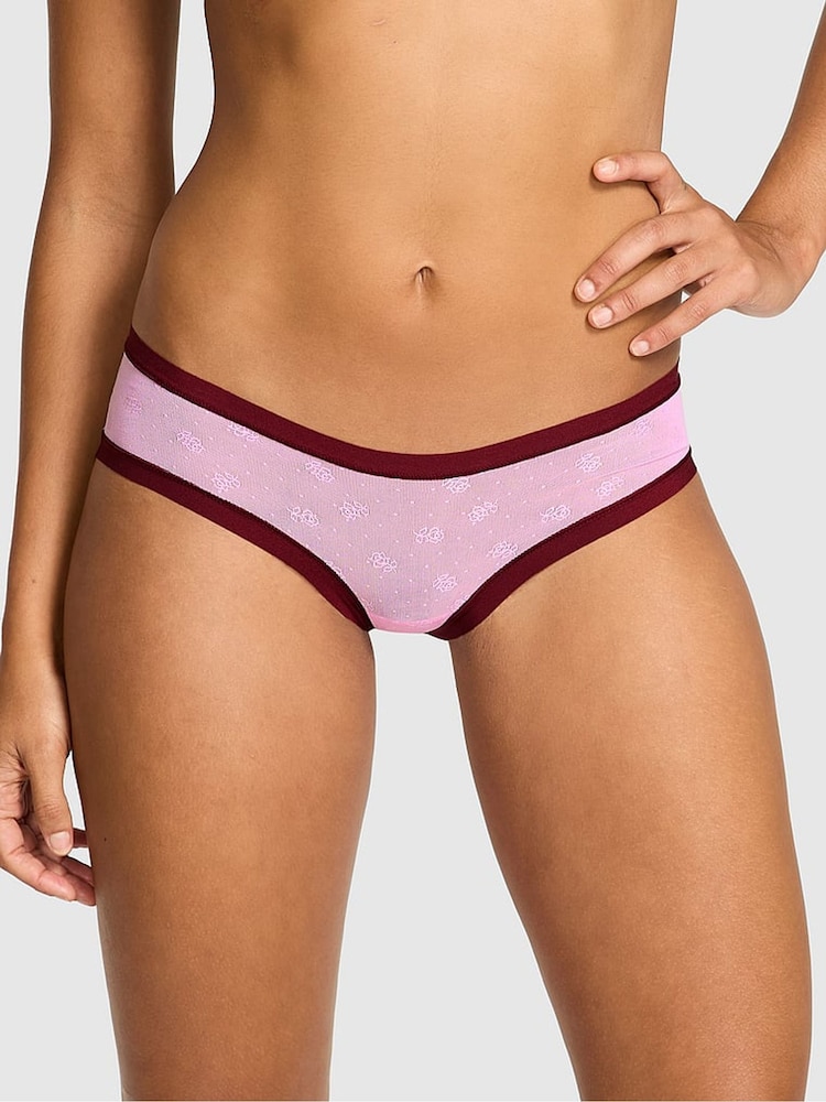 Victoria's Secret PINK Pink Lollipop Hipster No Show Rib Mesh Knickers - Image 1 of 3 Victoria's Secret PINK Pink Lollipop Hipster No Show Rib Mesh Knickers - Image 1 of 3