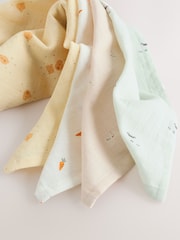 Yellow Easter Character Baby Muslins Cloths 4 Pack - Image 4 of 5