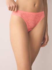 Coral rosa - All-Over Lace No VPL Knickers 3 Pack - Imagen 7 de 9