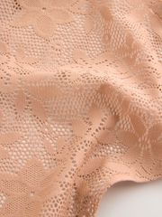 Coral Pink Thong All-Over Lace No VPL Knickers 3 Pack - Image 11 of 11